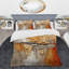 Ensemble de housse de couette en microfibre / polyester Orange Impressions I-400798795