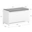 Banc de rangement rembourré pour chaussures