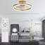 Ventilateur de plafond encastré moderne de 20 pouces avec lumières et contrôle APP, ventilateur de plafond à profil bas sans pales, moteur à courant continu réversible pour chambre à coucher-1394813165