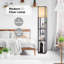 Ahmara 160cm Black Column Floor Lamp