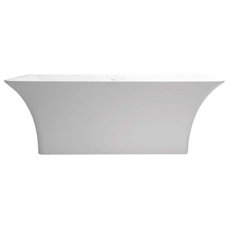 Baignoire de trempage autoportante à surface solide L 66 po x l 27 po