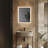 Cevat Frameless Lighted Wall Mirror