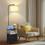 Lampe de table à intensité variable 62 po avec tiroir et table de bout Zoula pour salon-255057992