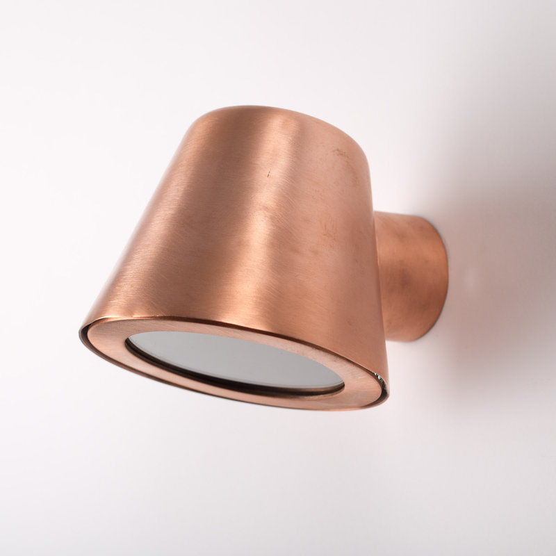 Vita Outdoor Armed Sconce, Copper