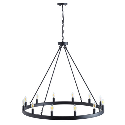 Lustre 12 lumières façon bougie