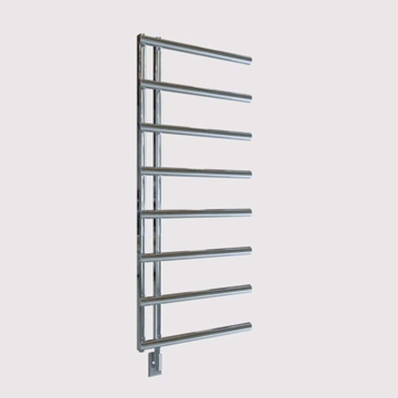 Chrome Wall Mounted 8-Bar Towel Warmer