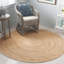 Copernicus Natural Fiber Flatweave Jute Striped Rug-507058129