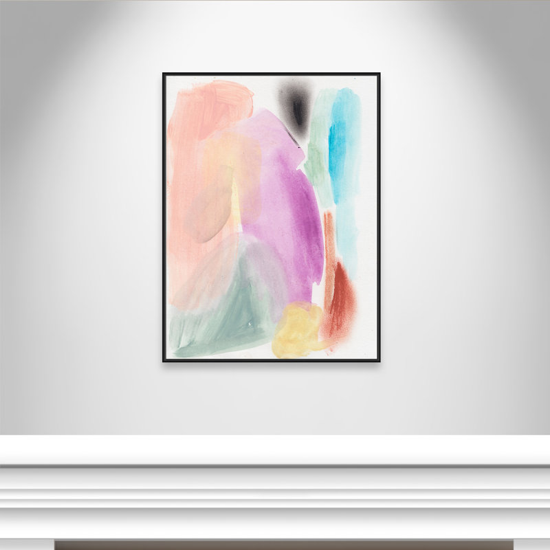 Vivd Space I Print par Bea Dina, Non, H 49,5 po x l 37,5 po x P 2 po, Toile avec cadre flottant noir