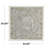 Metal Scroll Home Wall Decor with Embossed Details-109405658