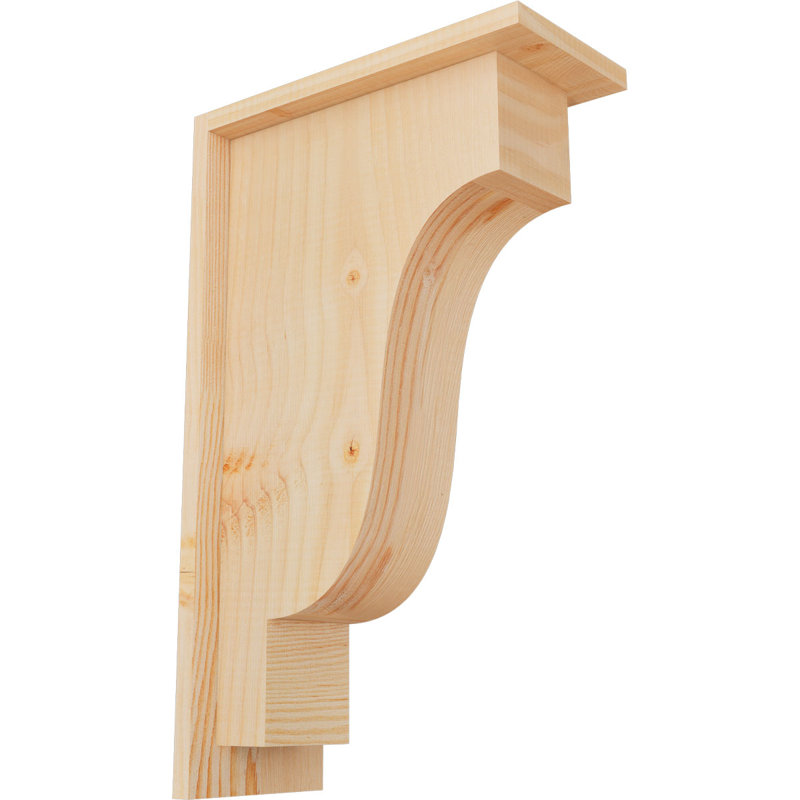 Corbeille Newport avec contre-plaque, H 20 po x l 5,5 po x P 12 po, Sapin de Douglas, Lisse
