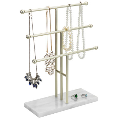 3 T-Bar Metal Display Jewellery Stand