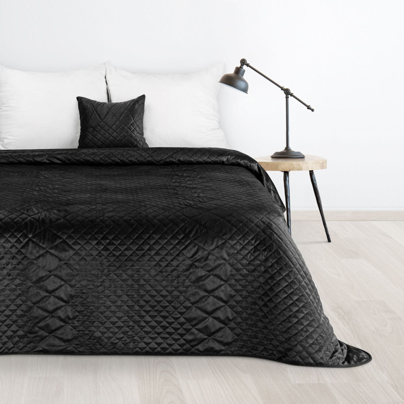 Mercer41 Rademacher Bedspread, W170 x L210cm, Black