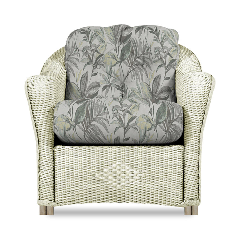Reflections Outdoor Lounge Chair, Calidora Mist, Ivory