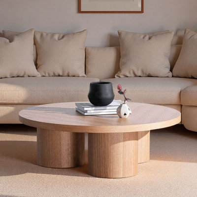 Table basse ronde italienne moderne et minimaliste