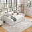 Upholstered Daybed Trundle Sofa Bed Vertical Stripes-871284231-871284234