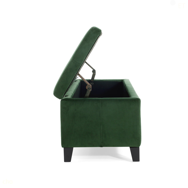 GLOUSTER RANGEMENT OTTOMAN V2, Vert rétro