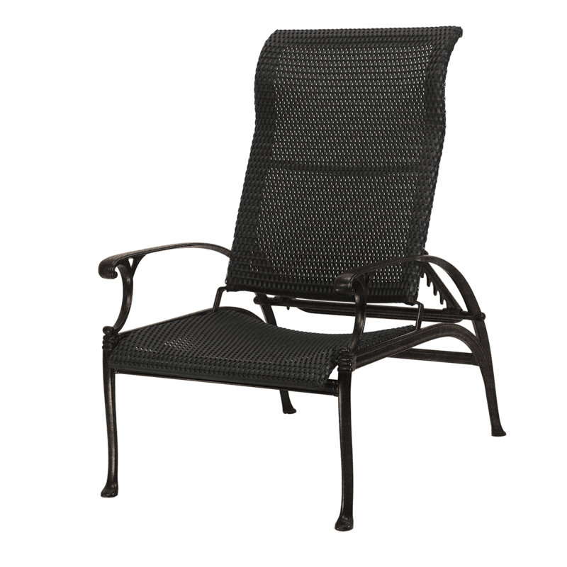 Michigan Woven Reclining Chair, Chestnut, Vintage