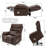 Kulreet Lay Flat Recliner in 74.8" Length, Dual Motor Power Lift Chair with Lumbar Pillow, Wireless Phone Charger & Cup Holder