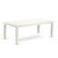Ensemble de coin repas 9 pièces comprenant une table de salle à manger rectangulaire avec rallonge amovible et 8 chaises rembourrées, 42 x 84 po, lin blanc-1583379400-1583379414