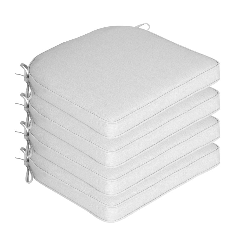 Outdoor Chair Seat Cushion, 20" W x 19" D, Gray