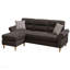Ensemble modulaire réversible avec 2 coussins décoratifs brun clair-2114225511