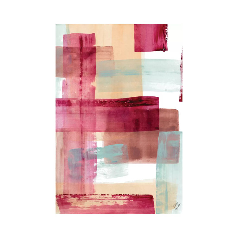 Rose And Peach I by Lanie Loreth - Wrapped Canvas Gallery-Wrapped Canvas Giclée, 20.32 cm H x 30.48 cm W