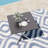 31.5'' x 31.5'' Square Outdoor Patio Black Bistro Table With Solid Powder-Coated Tabletop