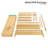Solid Wood Bed King With Pearlized Finish Headboard & Footboard, Natural-306168795-306168741