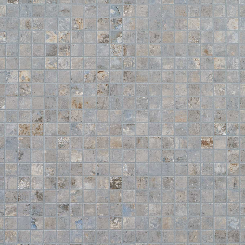 Portrait 1X1 Matte Porcelain Mosaic, Ocean Blue