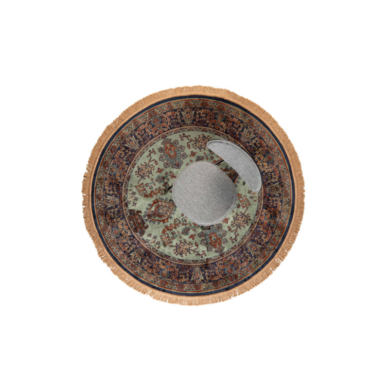 Raz Oriental Area Rug, Round 5'2" x 5'2"