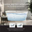 Transolid 59 L x 31.125 W x 23.25 H Freestanding Bathtub, In White