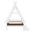 Lit plateforme simple avec escalier, structure de lit simple-291072977-291072990
