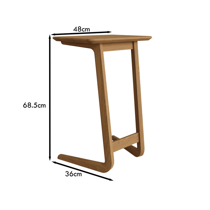 Claiborne Solid Wood C Table End Table