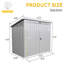 Remise de rangement, la poubelle peut contenir 2 poubelles en métal pour le rangement des ordures, acier inoxydable galvanisé, remise pour la pelouse du jardin-111278960