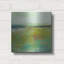  «Turquoise and Gold 1» par Lesley Birch, art mural en métal, 12 po x 12 po-345517783