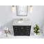 Boston 42 po X P 22 po De meuble-lavabo simple en fer forgé Quartz-108493140