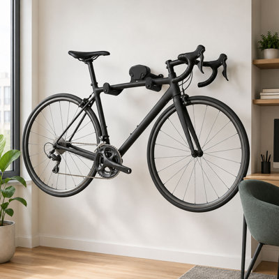 Wall Mount Bike Rack with Protective Arms, Adjustable Bicycle Storage Hanger