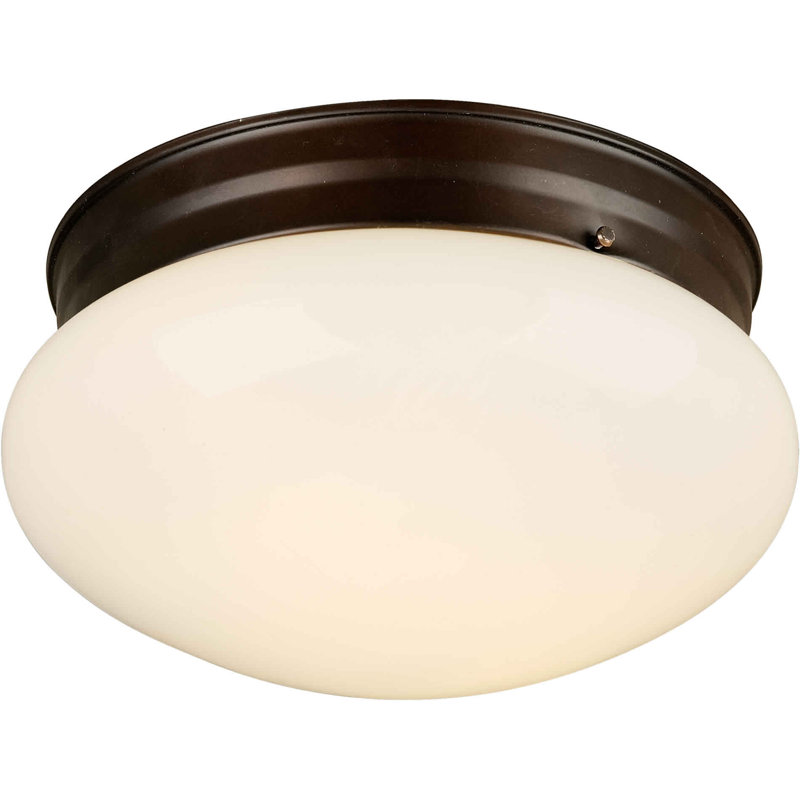 Villafane Glass Flush Mount, Antique Bronze, 5' x 7.5' x 7.5'