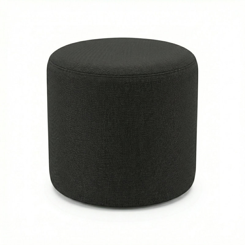 Berlin Gardens Lilly Hive 18" Round Pouf, Black