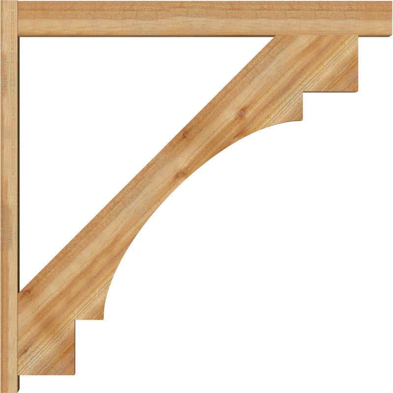 Persienne en bois Merced Block Rustic Timber, P 46 po x H 46 po, Sapin Douglas de 8 po (sciage brut)