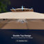 365cm Lighted Cantilever Parasol-1957270205