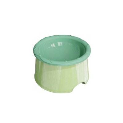 Silicone Donut Raised Dog Bowl, 6.29x4.72 inches, Mint Green