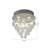 Transitional 4 Light Crystal Flush Mount-1215086211