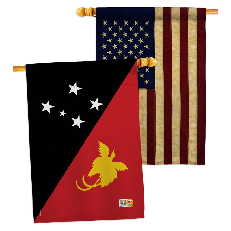 Ensemble de drapeaux de Papouasie-Nouvelle-Guinée Nationality