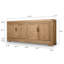 Capri 101'' W Solid Wood Sideboard