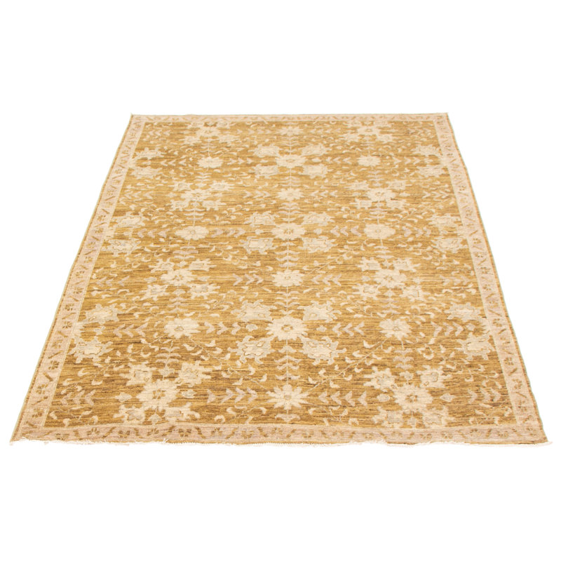 Tapis brun Peshawar Oushak 6 pi 2 po x 8 pi 8 po