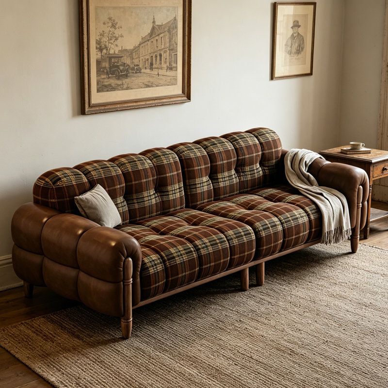 Canapé droit 86,61 po Mid-Century, 86.61" W