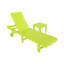 Chaise longue inclinable 77,6 po en poly-87829574