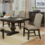 Structure gris espresso de style transitionnel 2pc