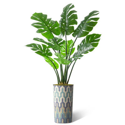 Faux Greenery Large Artificial Monstera Silk Plants Indoor And Outdoor Fake Floor Trees On Sale